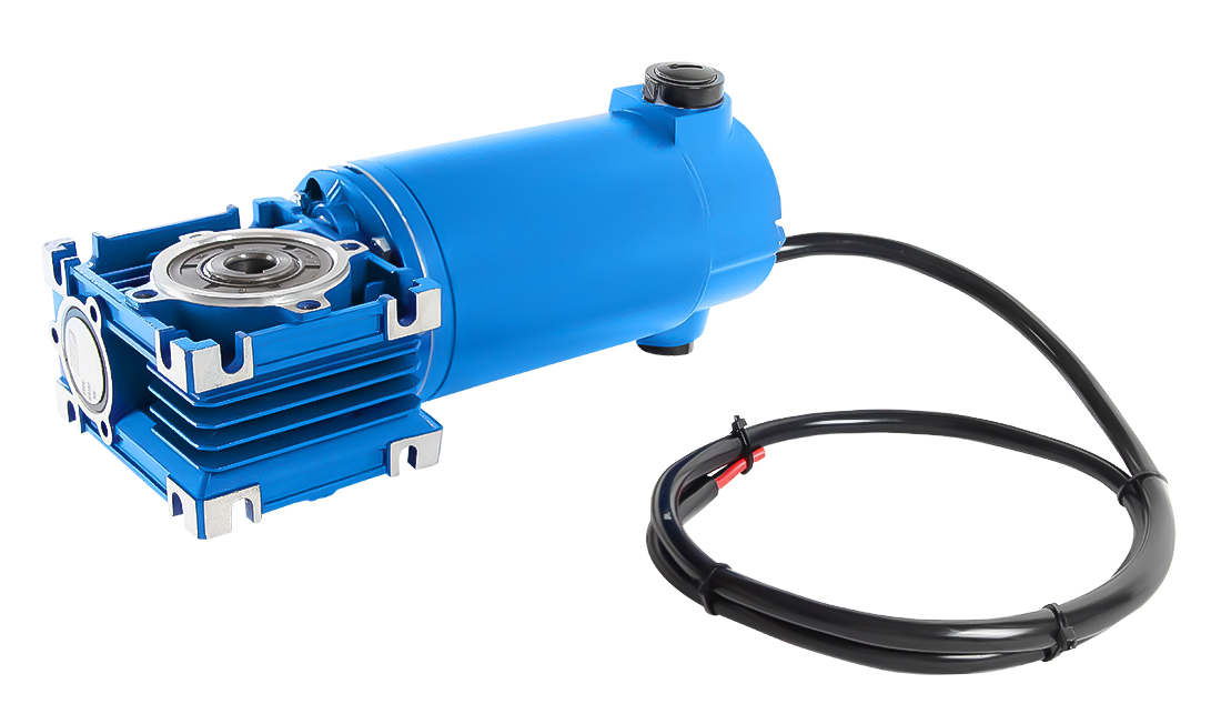 CMRV030 DC180-2, 24V, 0,25 kW, 300 tpm, IP40 Wormwielmotor